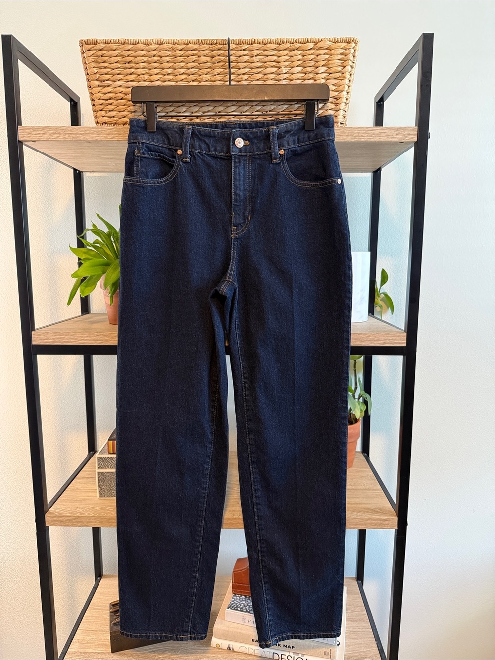 Talbots High Waist Relaxed Jean Dark Wash High-Rise, 2